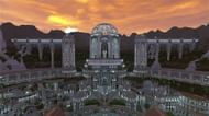 The city of Adamantis is a Greco-Roman paradise (Image via AruxoYT/Youtube)